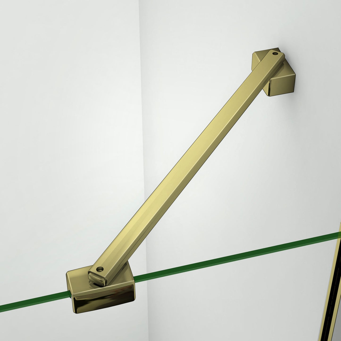 GRAND VERRE Barre de stabilisation mobile en alu doré