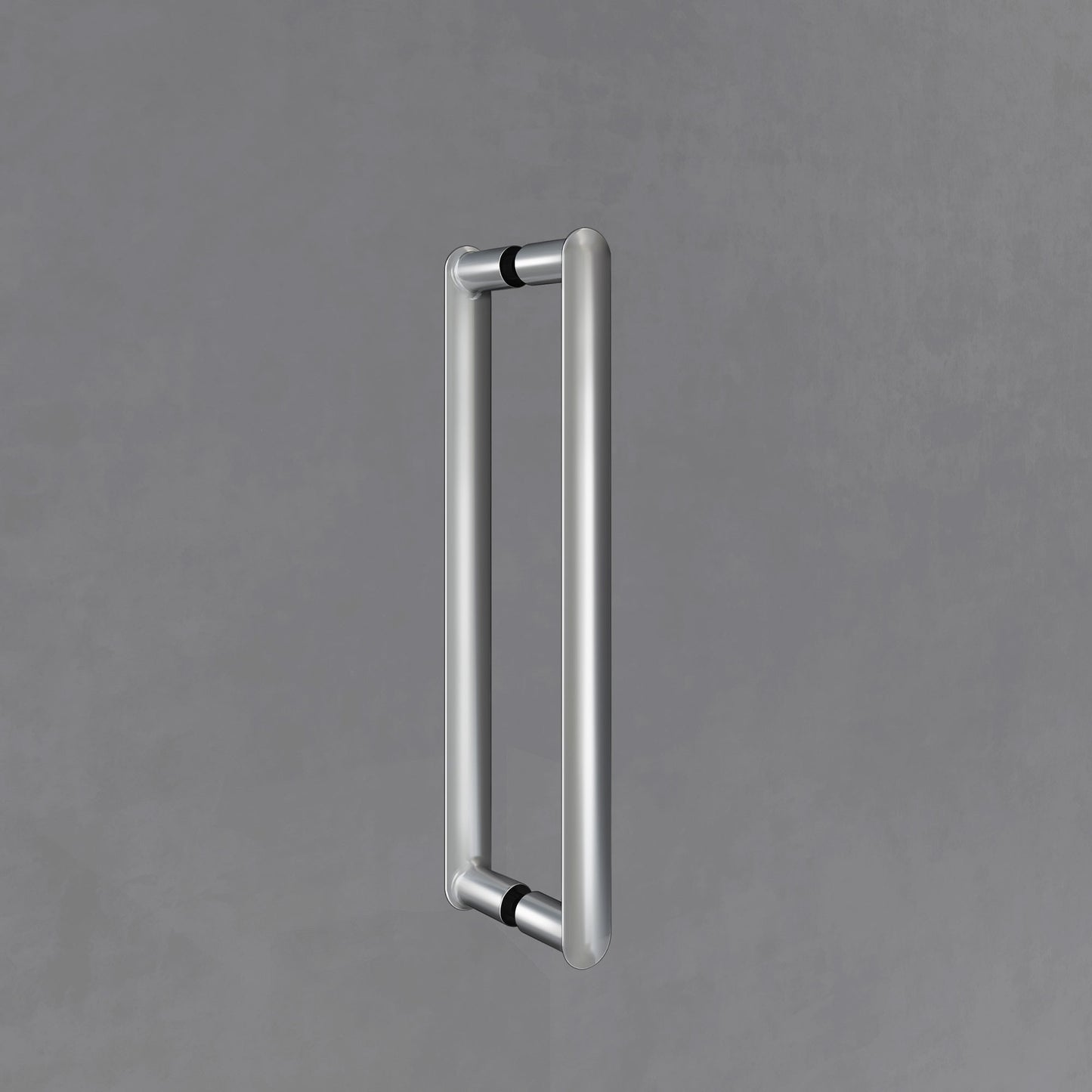 poignée chromée pour porte de douche pivotante en 6mm transparent