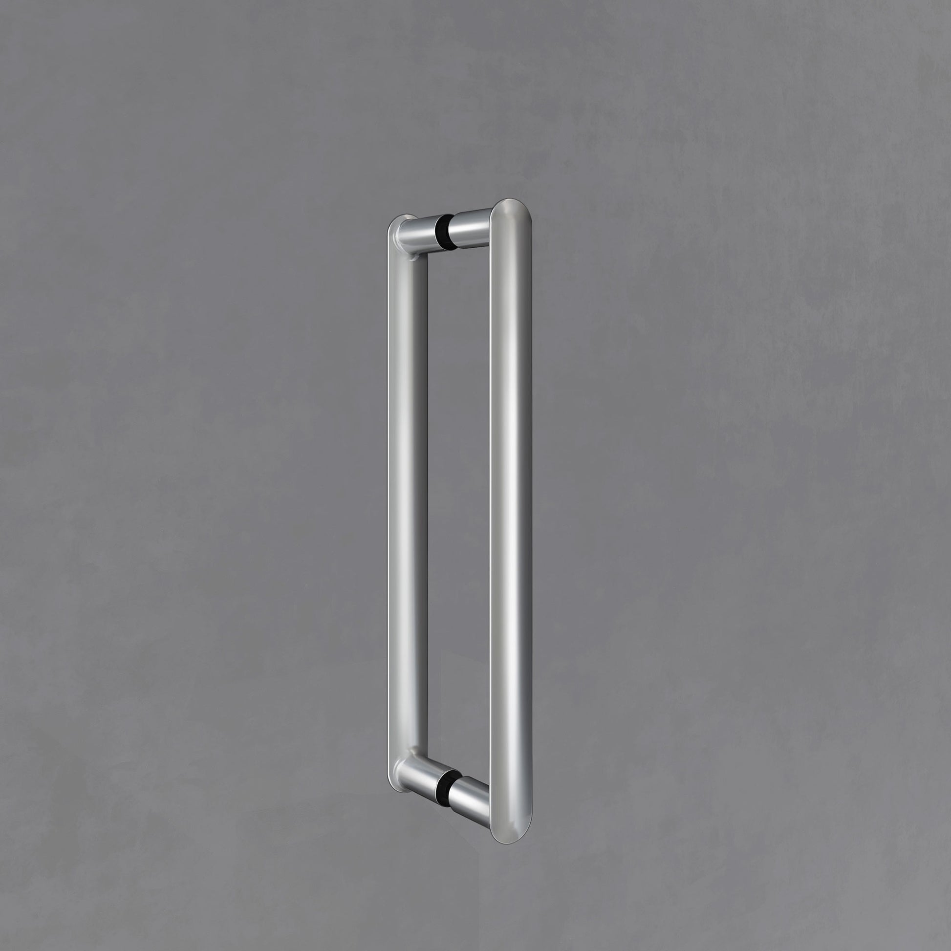 poignée chromée pour porte de douche pivotante en 6mm transparent