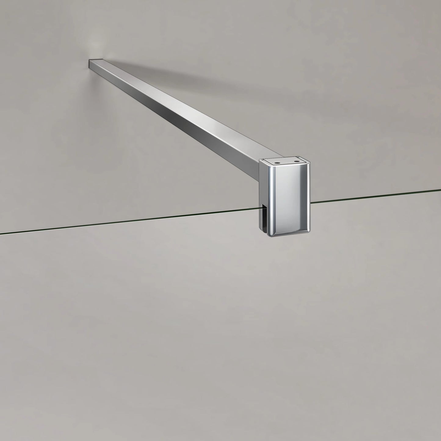 Barre de fixation en aluminium chromé