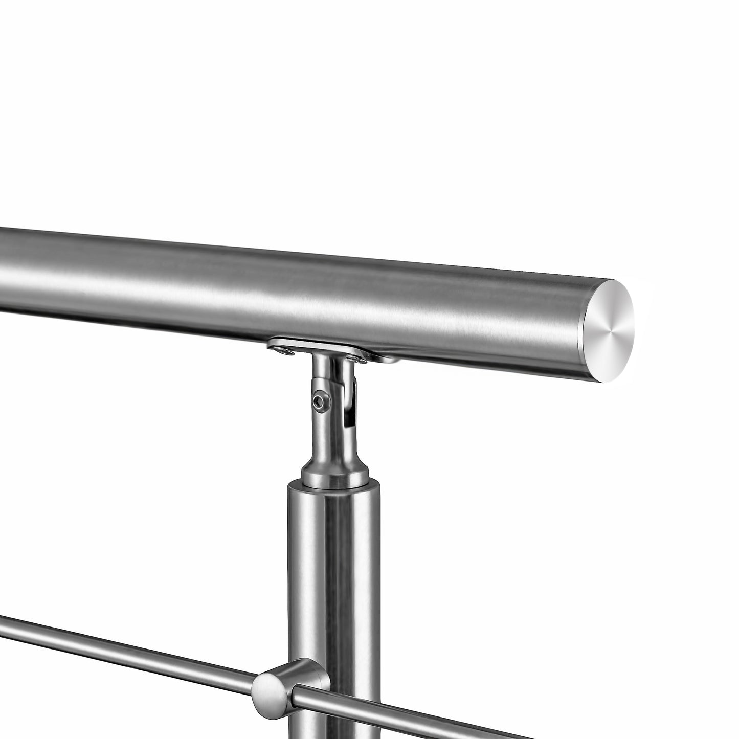 Garde-corps en inox 304 pour terrasse ou escalier à 5 barreaux Intérieur ou extérieur