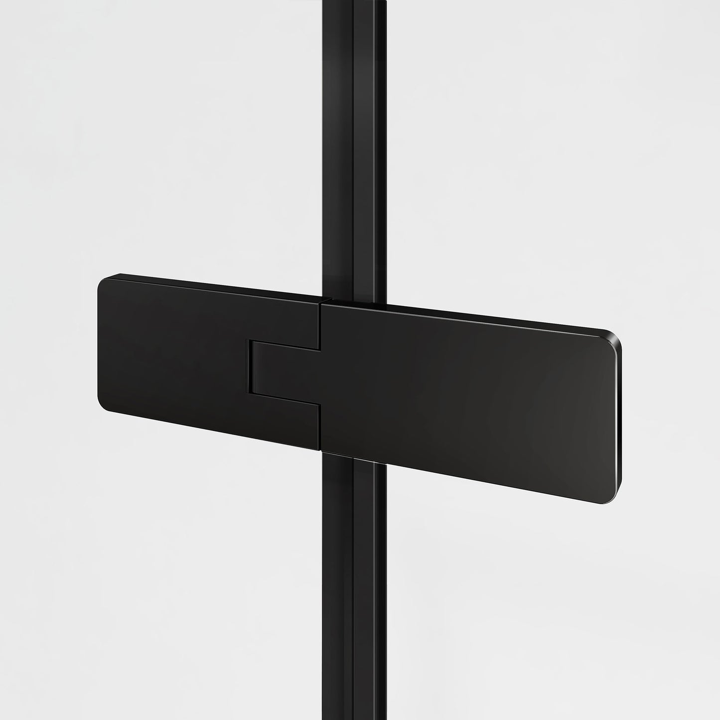 Charnière en aluminium noir pour porte de cabine de douche