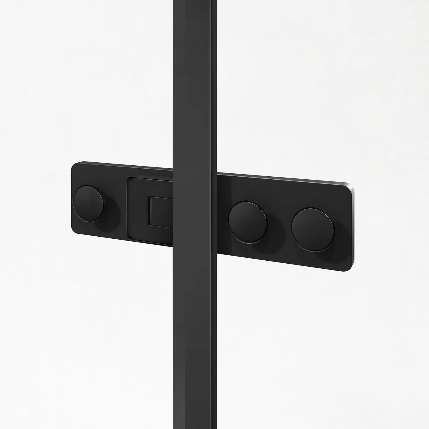 Charnière en aluminium noir pour porte de cabine de douche