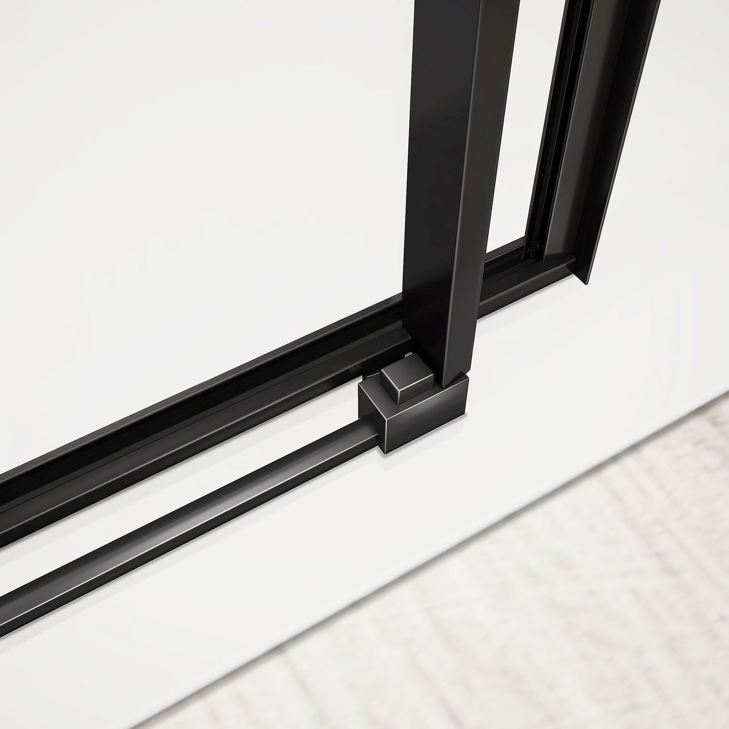 joints d'étanchéité pour cabine de douche en verre securit 8mm transparent anticalcaire accessoires noirs mat