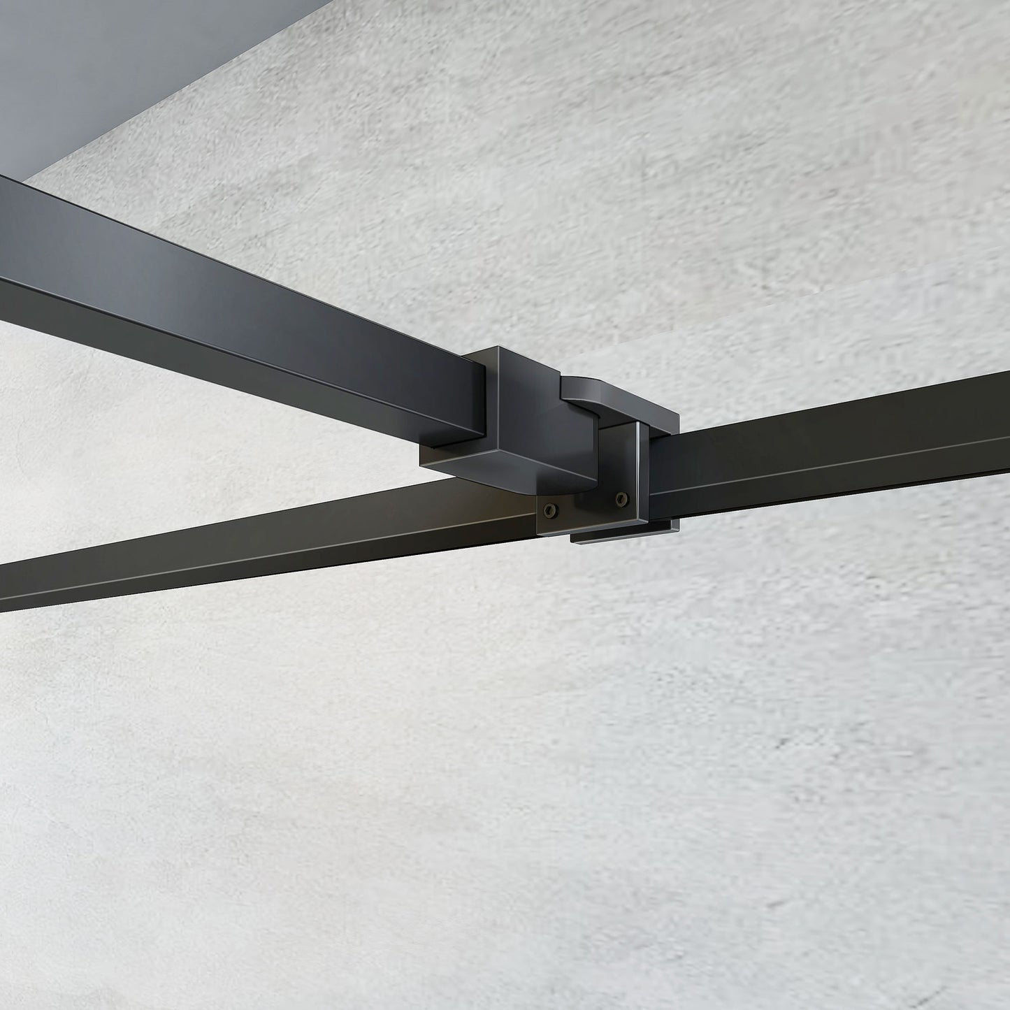 Paroi de douche sérigraphiée avec volet pivotant et barre de stabilisation extensible