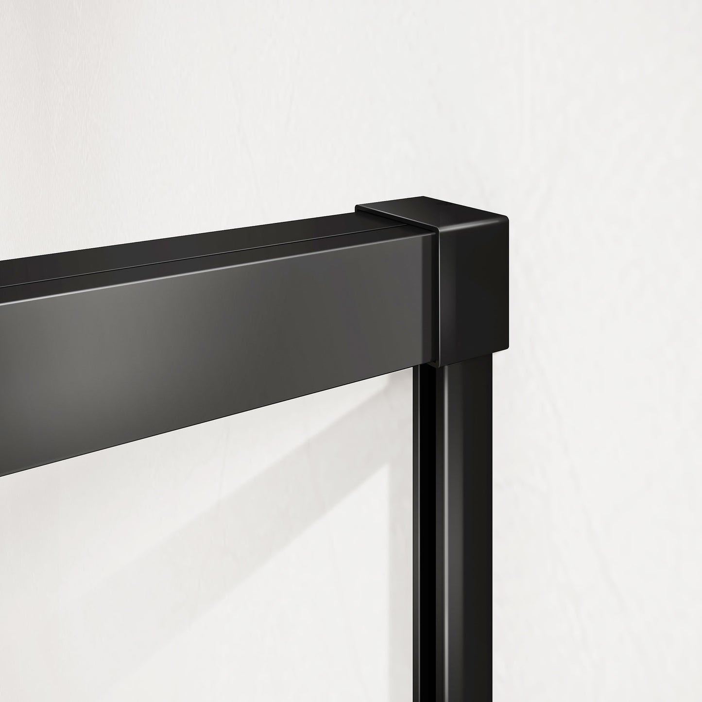 profilé mural en aluminium anodisé noir mat antirouille pour cabine de douche