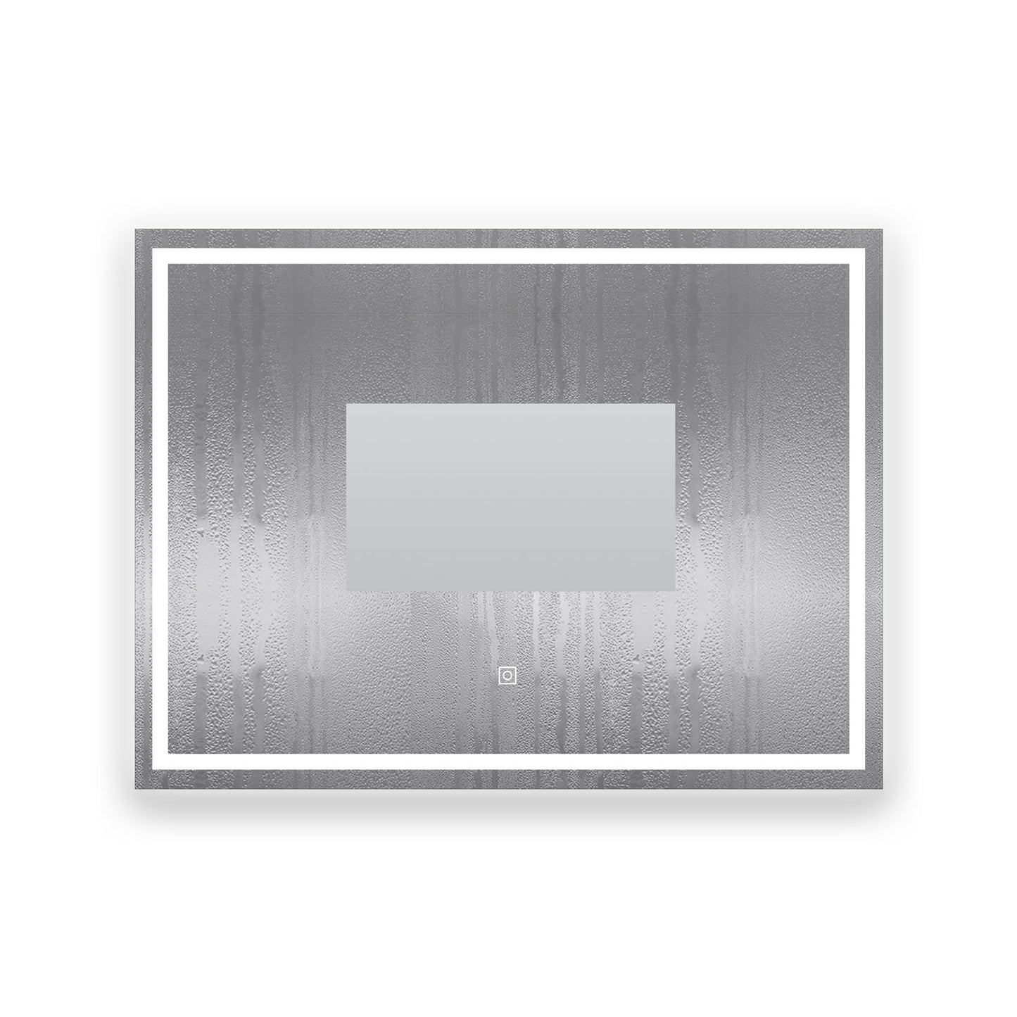 Miroir LED pour salle de bain pose réversible cm -anti-buée interrupteur tactile