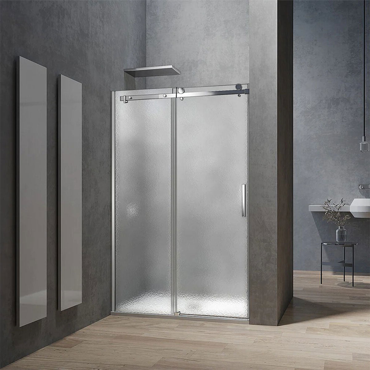 Porte de douche coulissante 8mm dépoli