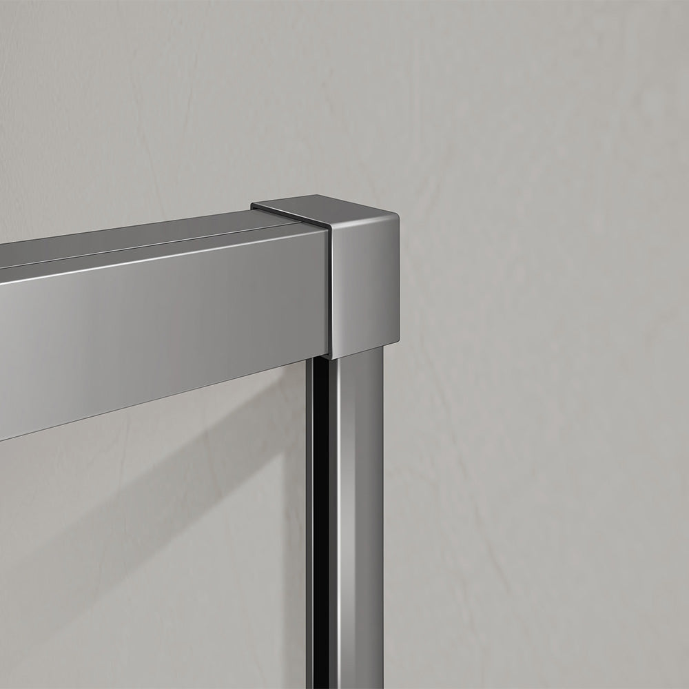 profilé mural en aluminium anodisé aspect inox antirouille pour cabine de douche