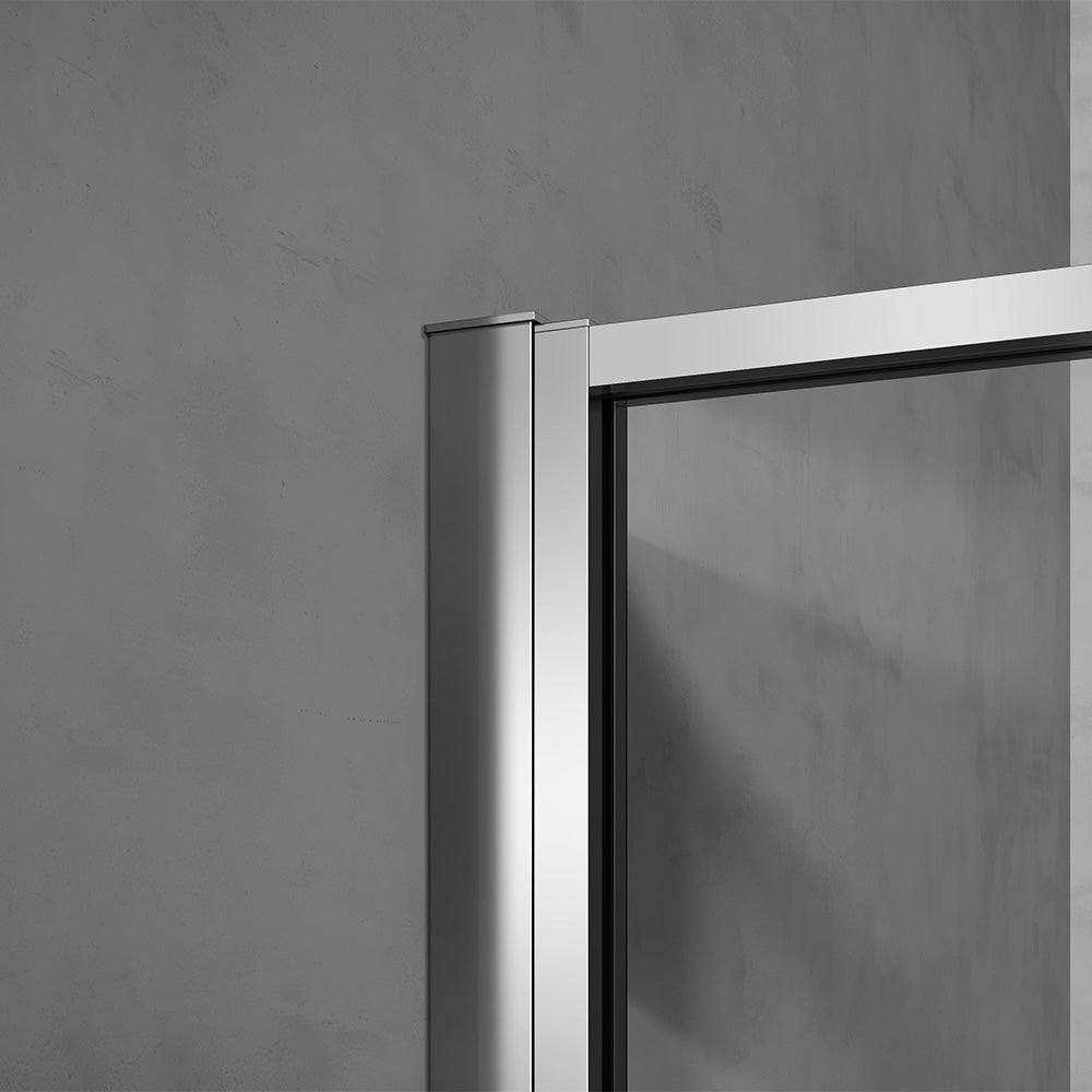 grandverre profilé mural pour cabine de douche en verre en aluminium anodisé aspect inox