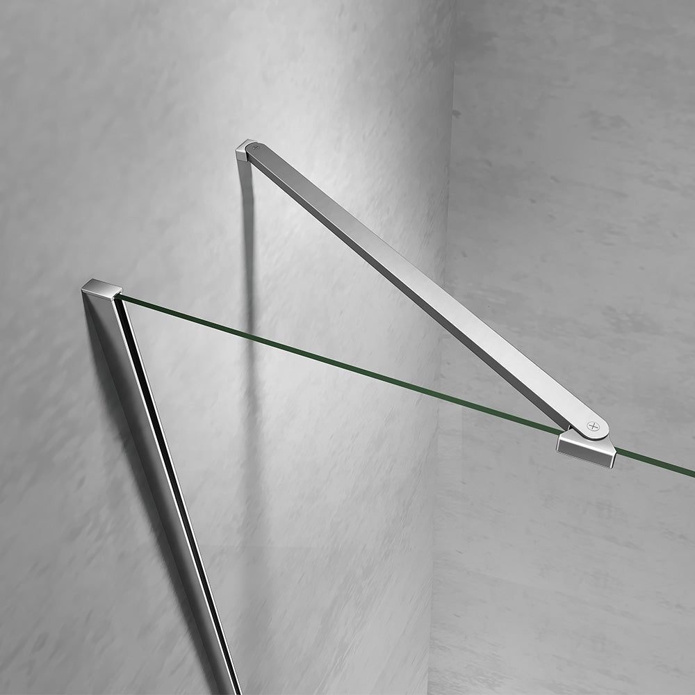 barre de stabilisation inclinée pour cabine de douche pivotante pliante