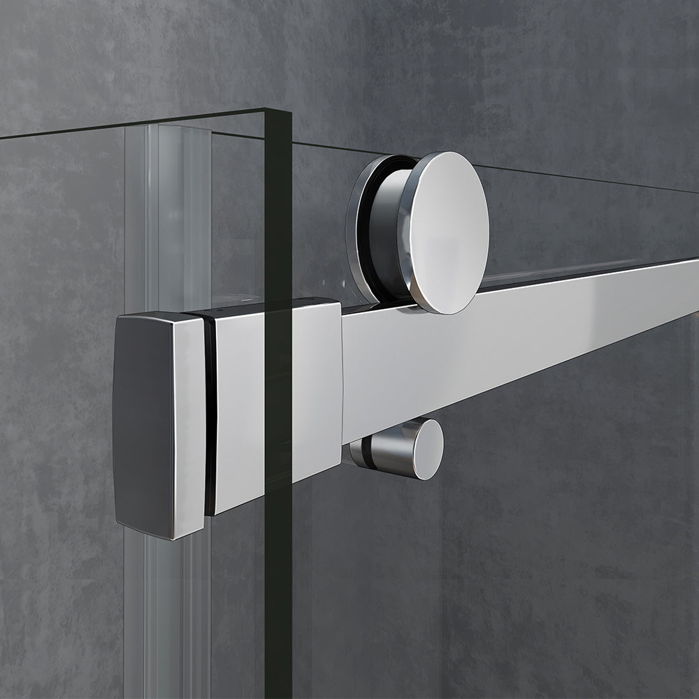 suspension en aluminium pour porte de douche coulissante 8mm