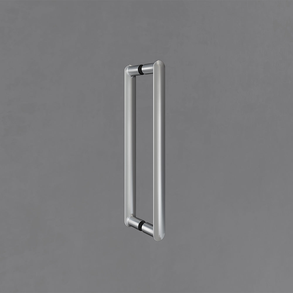 Poignée chromée pour cabine de douche en verre securit 8mm transparent anticalcaire