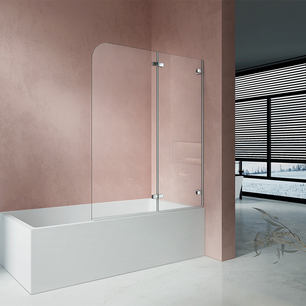 Pare-baignoire pivotant-pliant