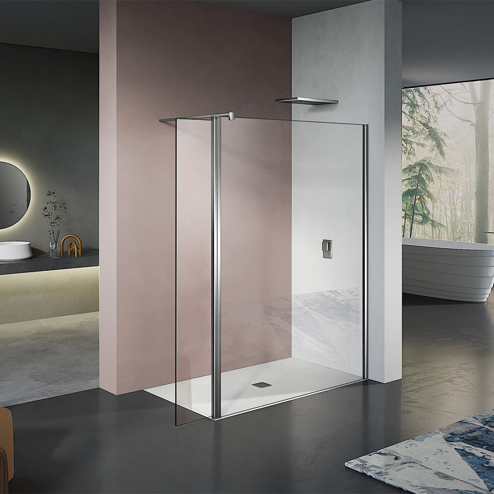 Grandverre Paroi de douche avec retour pivotant 180° hauteur 200 cm