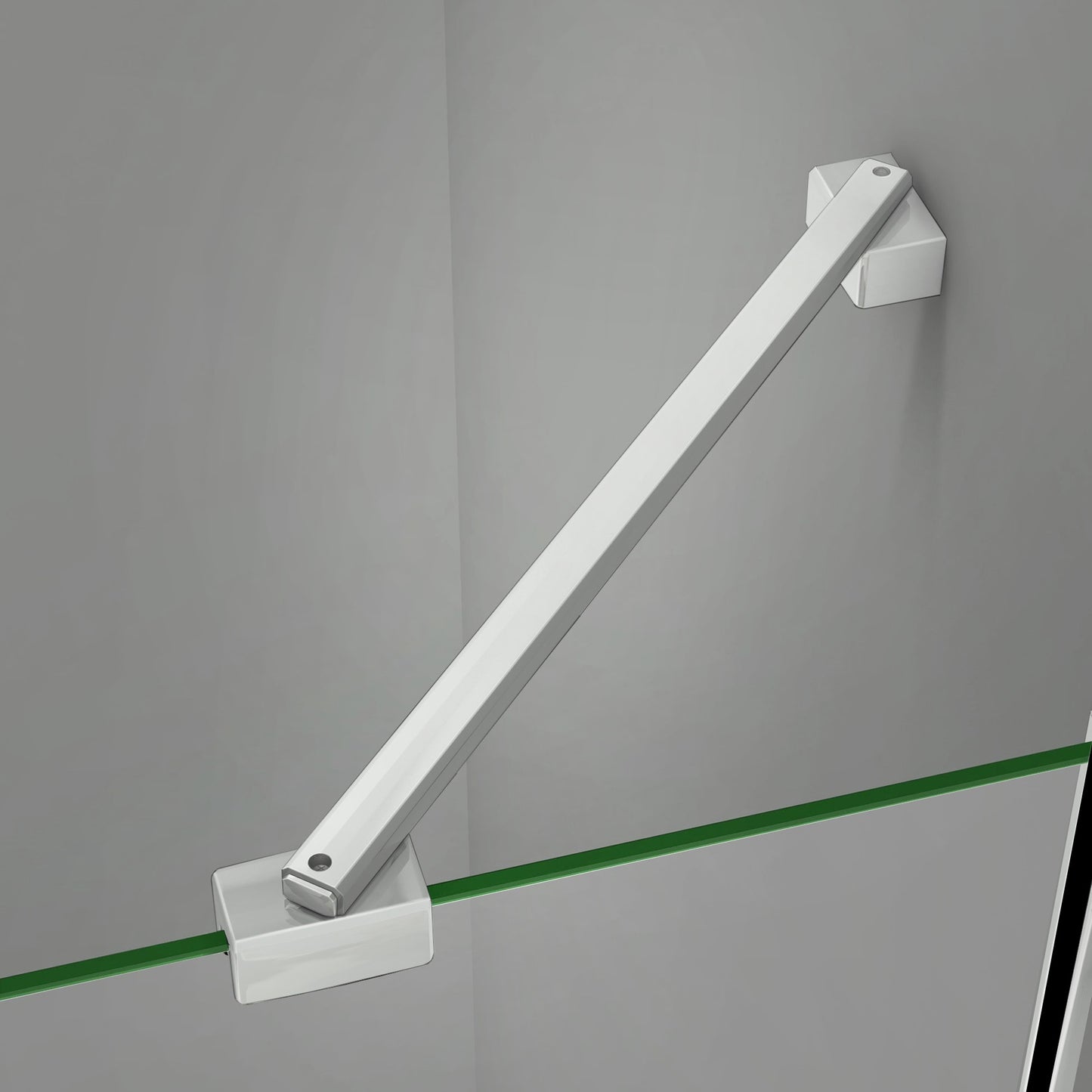 Barre de stabilisation mobile 360° de longueur 45 cm pour paroi de douche