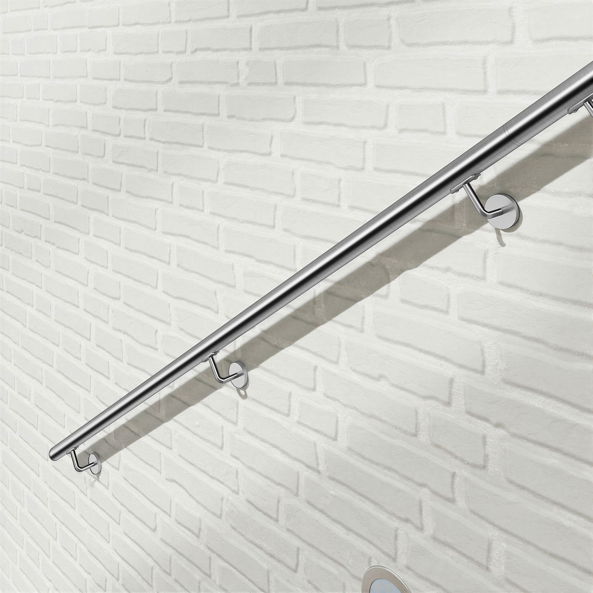 Main courante en acier inoxydable 304 adapté pose extérieure inox brossé