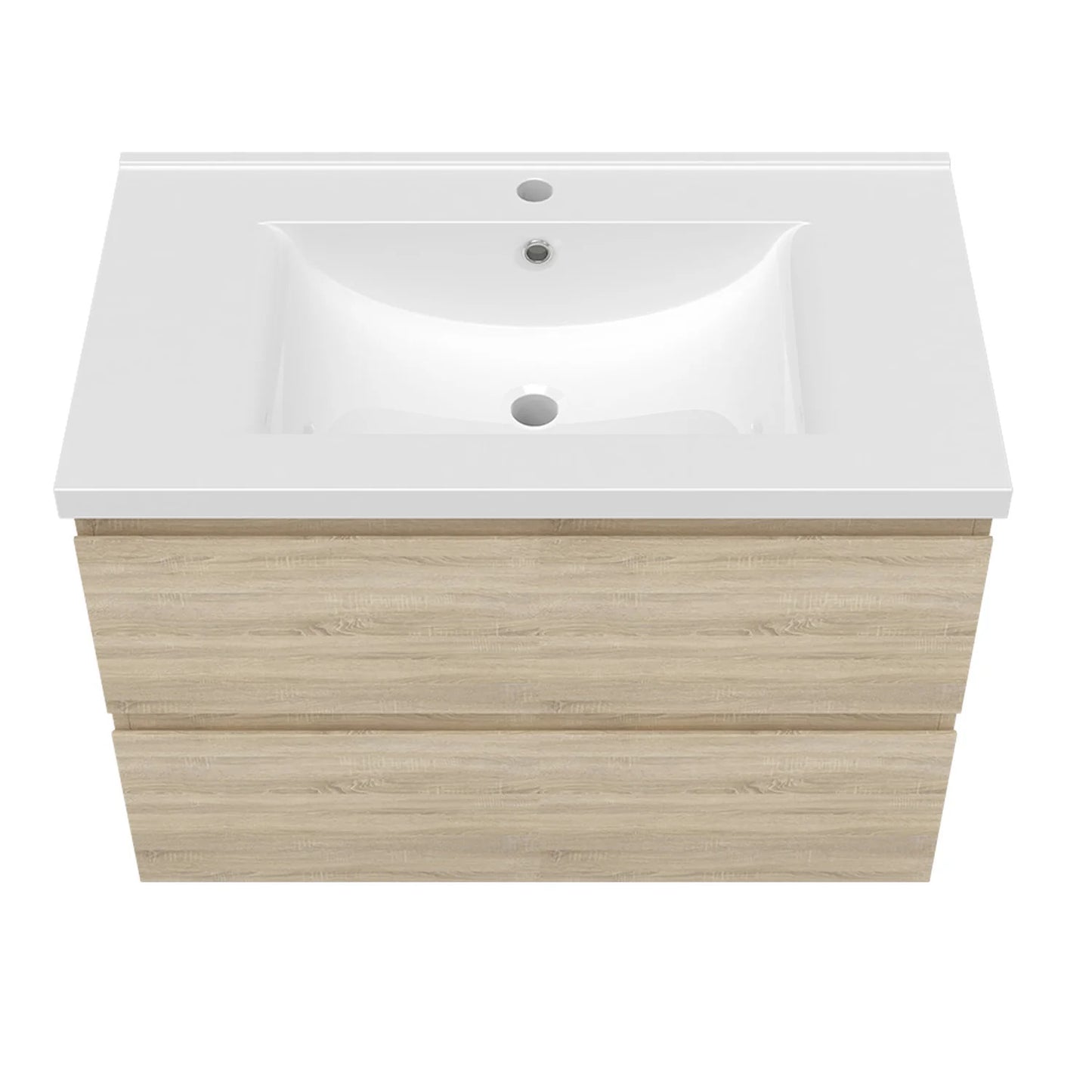 Ensemble de meubles salle de bain lavabo et meuble suspendu 79cm avec colonne 30x30