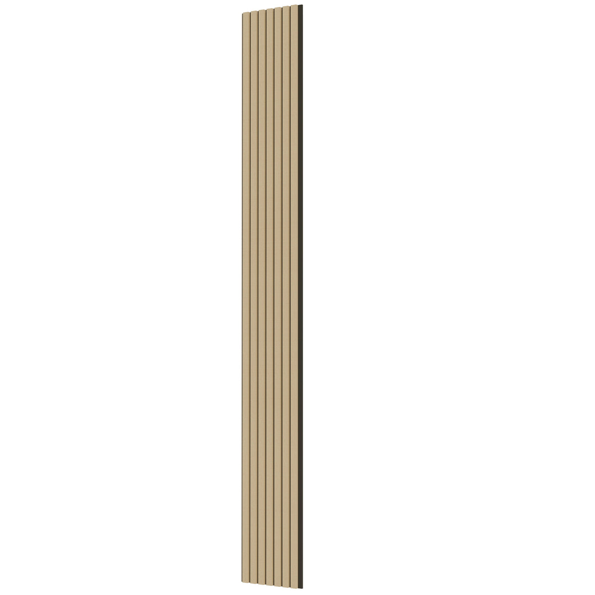 Panneaux acoustique décoratif tasseaux bois finition chêne clair absoption sonore NRC 0,7