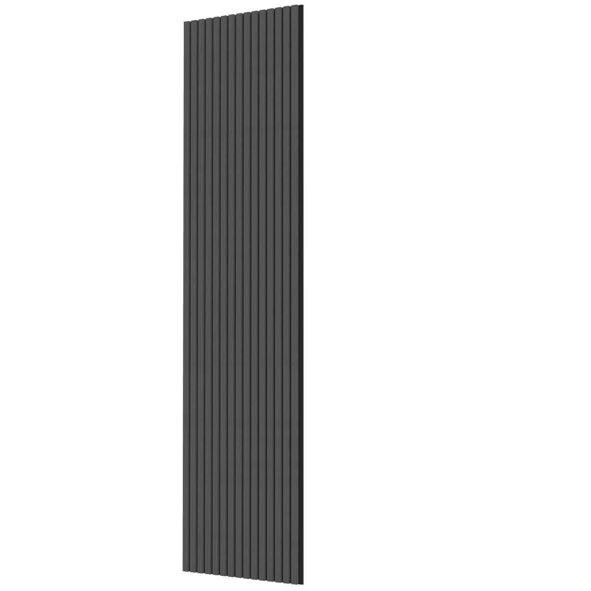 Panneaux acoustique décoratif tasseaux bois finition chêne grisé absoption sonore NRC 0,7