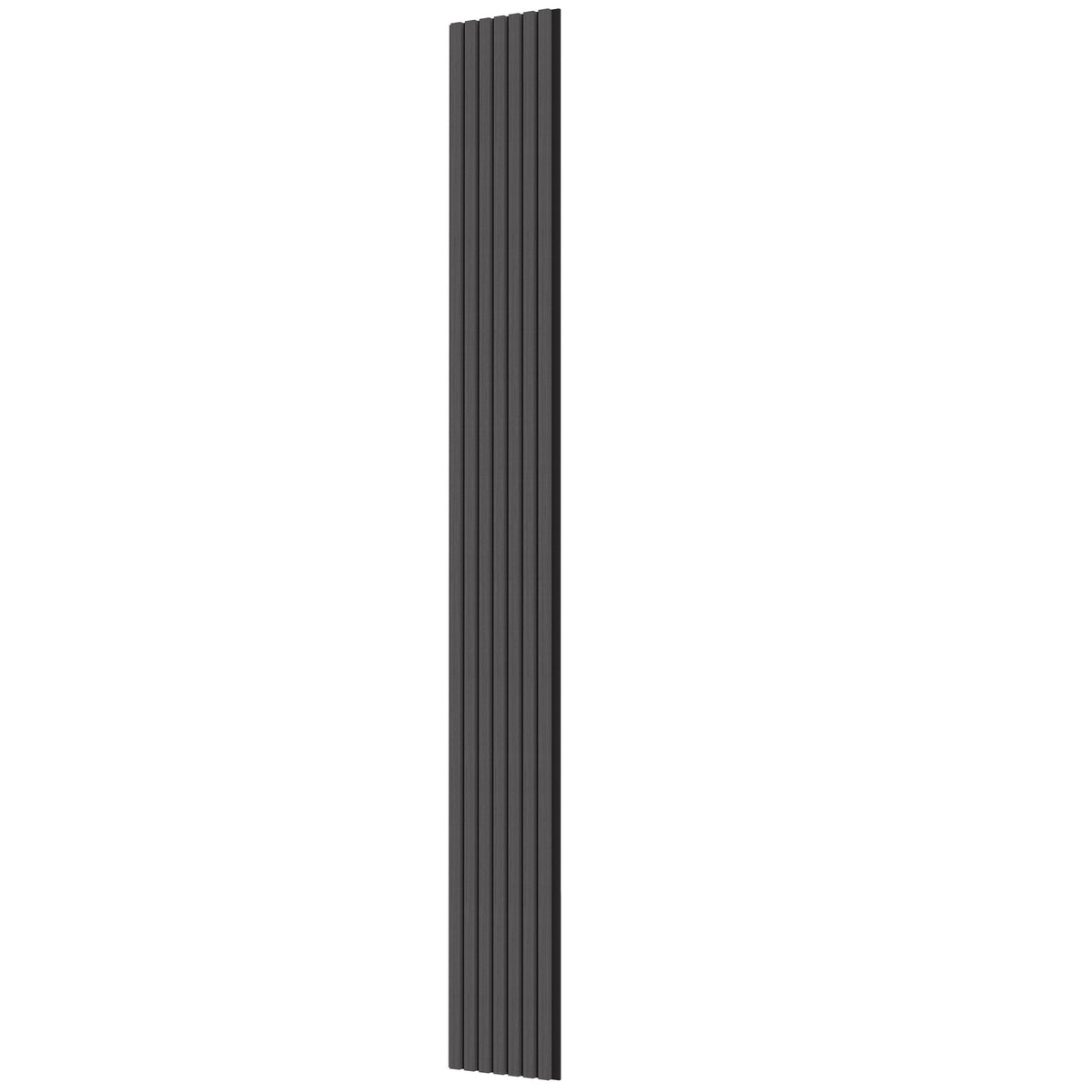 Panneaux acoustique décoratif tasseaux bois finition chêne grisé absoption sonore NRC 0,7