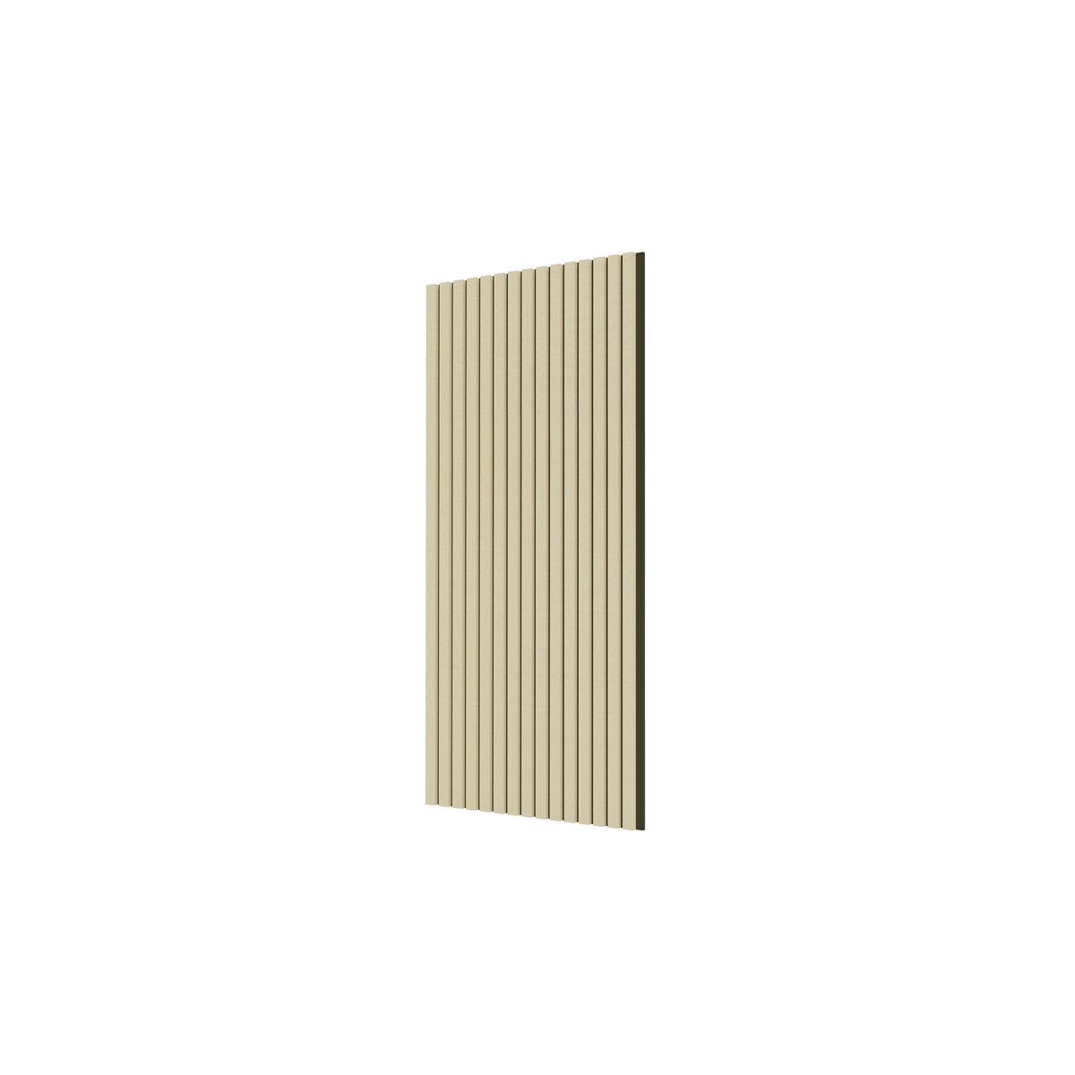 Panneaux acoustique décoratif tasseaux bois finition chêne naturel absoption sonore NRC 0,7