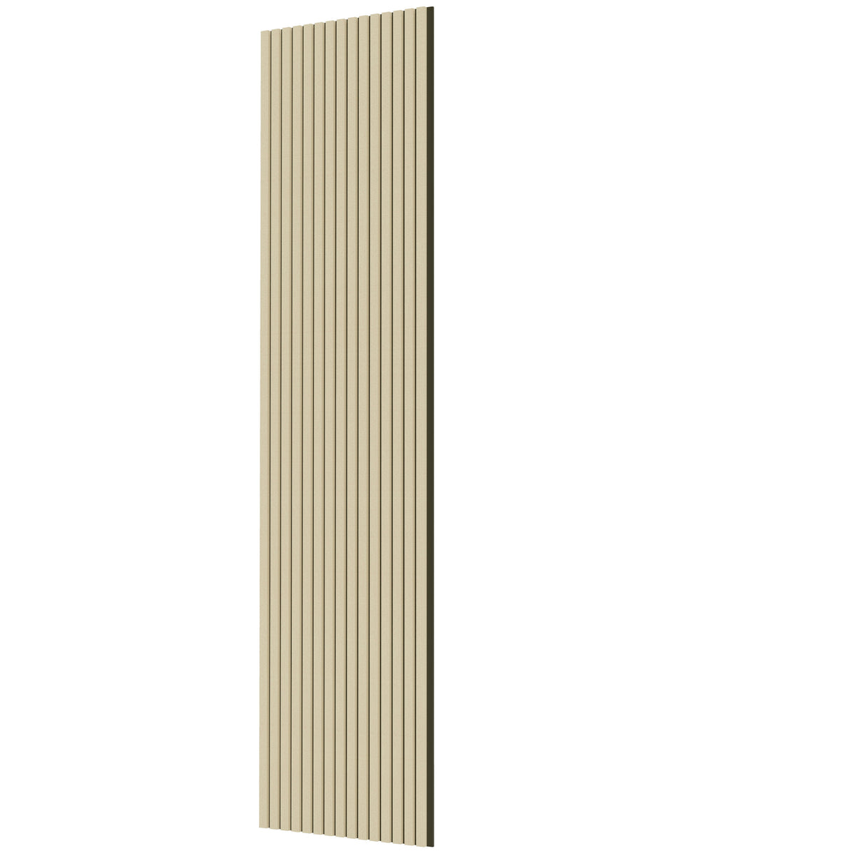 Panneaux acoustique décoratif tasseaux bois finition chêne naturel absoption sonore NRC 0,7