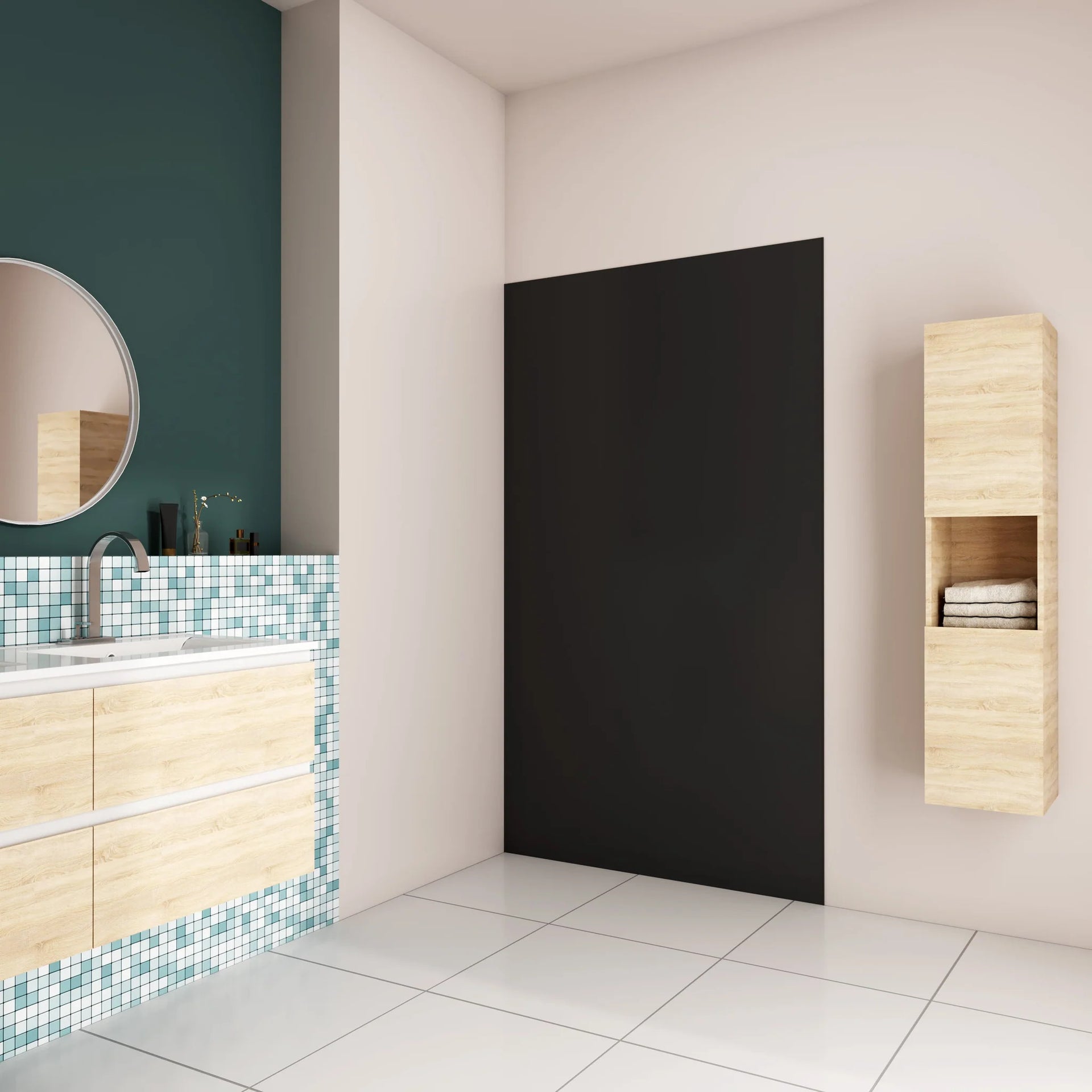 Panneau Mural Aluminium Pour Douche – Revêtement Imitation Carrelage, 3 Mm