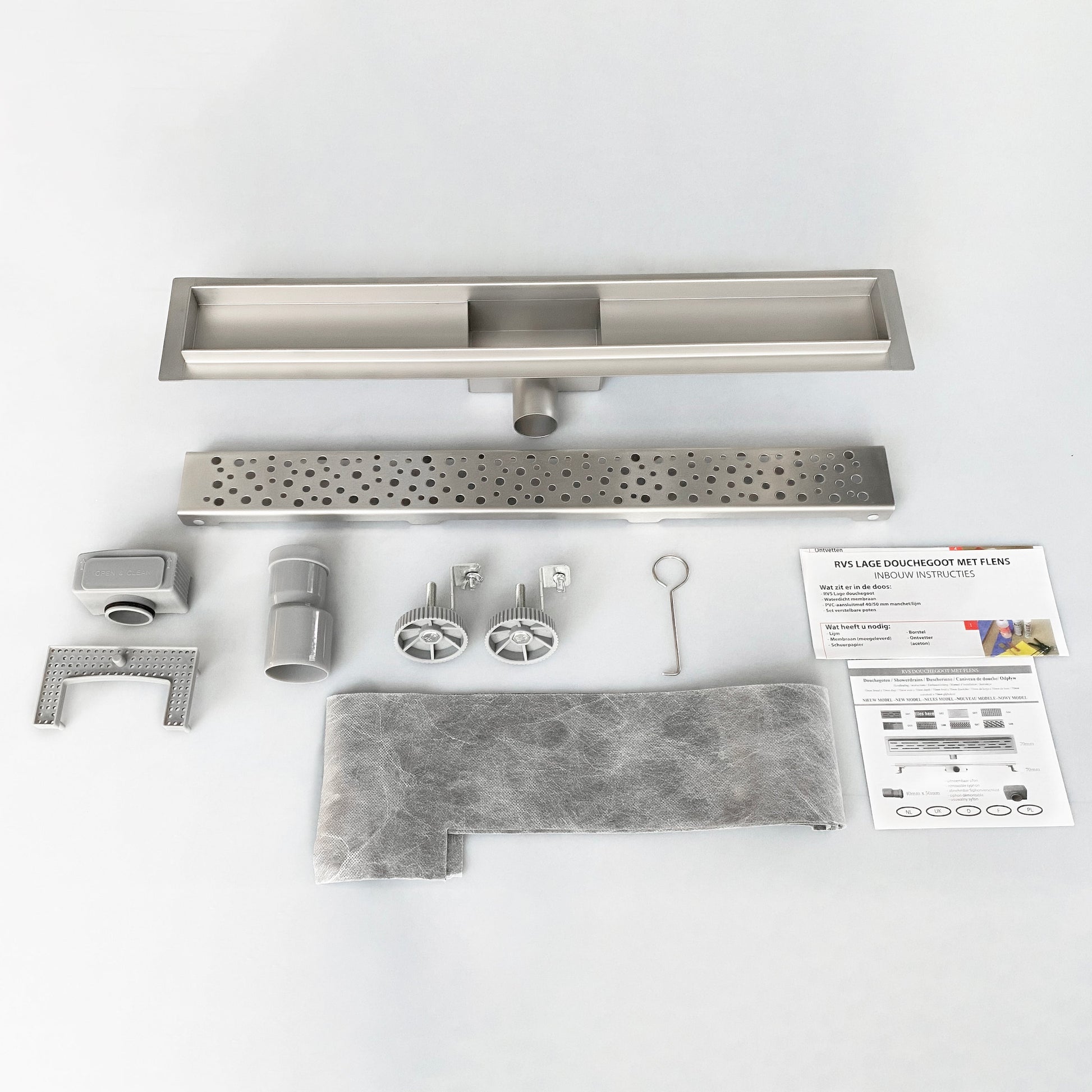 Easy drain M line caniveau de douche 90 cm ensemble complet siphon 30 mm inox m line 900 30 Easy drain M line caniveau de douche 90 cm ensemble complet siphon 30 mm inox m line 900 30