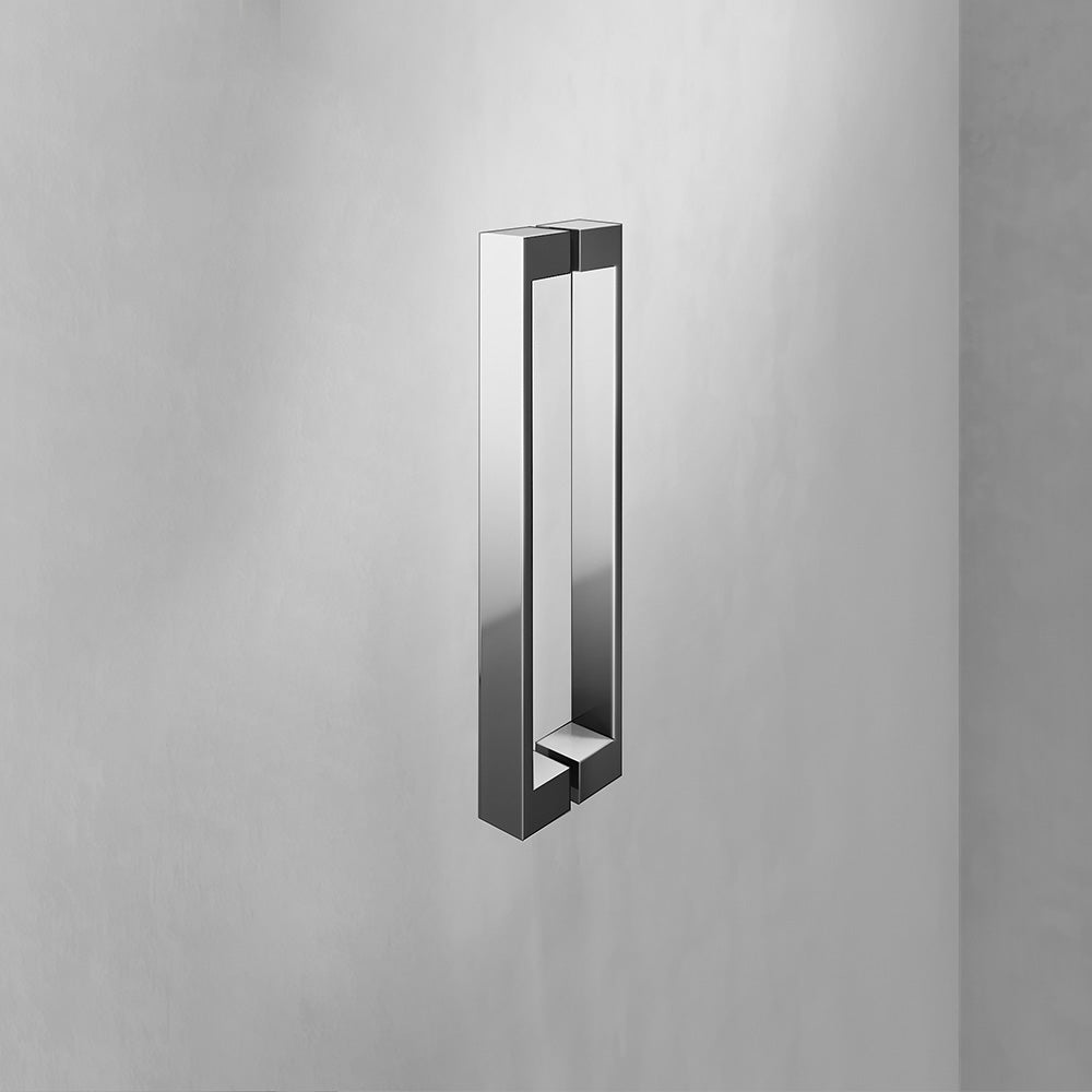 poignée en aluminium anodisé chromé porte de douche pivotante de hauteur 197 cm